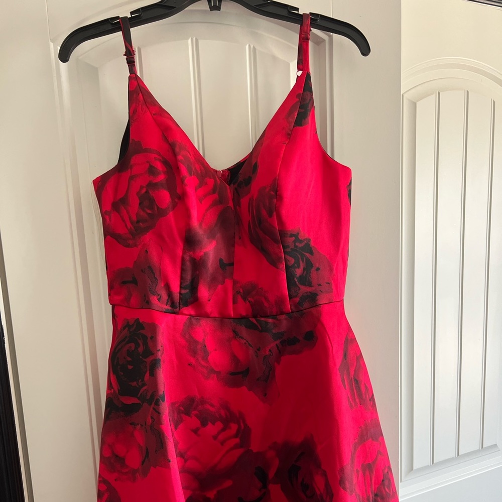 Red Rose Cocktail Dress